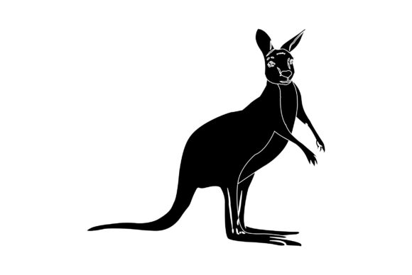 Download Kangaroo Vector Design Solid Color - Kangaroo vector Collection