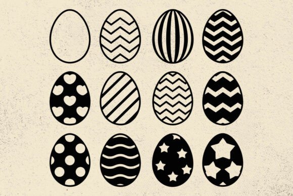 Download Easter Egg SVG Files, Easter Silhouette - Easter egg svg Collection